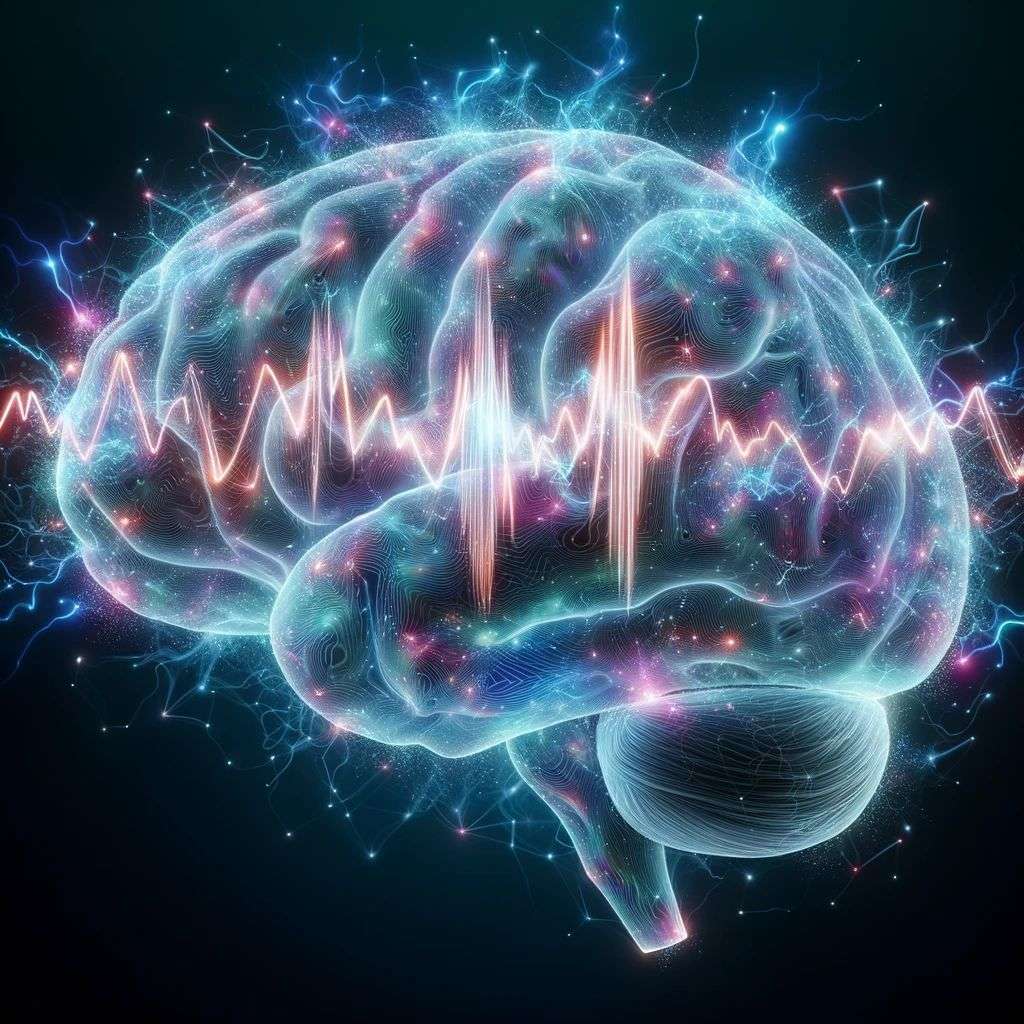 a representation of anxiety, a hologram projection